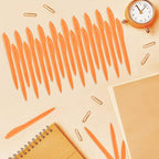 Aozora Pens Bulk 30 Pack Click Pens No Bleed Wholesale Retractable Ballpoint Pens Medium Point,Smooth Ink Pens for Journaling School Office Supplies 1.0MM (Orange Ink)