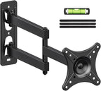 USX MOUNT Full Motion TV Wall Mount - Universal Single Stud Corner Bracket for 13-32 inch TVs, Monitor Wall Mount for LCD Monitor Swivel Tilt Rotation Articulating, VESA100x100mm, Up to 33LBS