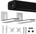 suptek Soundbar Wall Mount Shelf – Wall Mount Bracket for Sony, Samsung, Vizio, LG, Sonos Sound Bars – Under TV Mounting, Space-Saving Design, White (SBR001GDSW)
