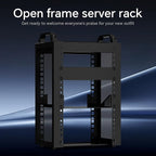 YQMRCZRF 6U Network Rack, 10-inch Mini Server Rack, 7.87 inches Deep. Suitable for IT Equipment, Networking, Servers, Audio and Video Equipment-Black