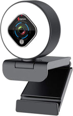 Angetube Streaming Webcam 1080P with Ring Light - HD Web Camera with Digital Zoom Autofocus for Computer PC Laptop Mac 962 USB Web Cam for Gaming Xbox Google Meet