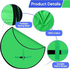 Portable Green Screen Chair, 57 in Greenscreen Backdrop with Stand Double Sided Foldable Green Background, Chroma Key, for Photography Streaming Gaming Photo Zoom Video Chats and Meeting