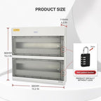 Mollom 36 Way Power Distribution Box with Bus Bars and Din Rail for Miniature Circuit Breaker MCB, Waterproof IP66.Padlock Available for Indoor and Outdoor Use