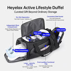 Heyelax Leg Compression Massager for Circulation and Pain Relief FSA, Recovery Boots Sleeve for Fast Therapy, Cordless Leg Massager with Heat as Ideal Gifts for Men Women (Large,2-Pack)