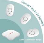 WiFi Water Leak Detector for Home with App Notification, 1 Gateway+10 Sensor, 120dB Flood/Drip Alarm for Basement/Kitchen/Bathroom/Toilet/Laundry Room, Under Sink/Drain/Pipe Leakage, W13+WD61x10-White