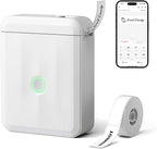 NIIMBOT D110 Upgraded Version Mini Label Maker Machine with Tape, Portable Bluetooth Thermal Printer, Sticker Labeler with Multiple Templates for Office Organization Home Kitchen School, White