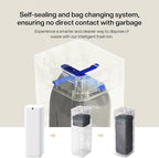 Airdeer L2 Automatic Trash Can, 8 Gallon Self Sealing and Self-Changing Smart Trash Can, Motion Sensor, Touchless Garbage can with lid for Kitchen Office, 6 Refill Bag Rings(White)
