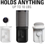 Sanus Outlet Shelf - Holds Any Device Up to 10lbs & Installs in Seconds - Includes Standard & Decora Style Outlet Covers & Integrated Cable Management Channel - Works for Sonos & Smart Home Speakers