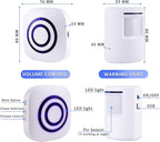 Shaogax Motion Sensor Alarm System, Wireless Home Security Driveway Alarm Indoor, Motion Detector Alert with 2 Sensor and 1 Receiver -38 Chime Tunes