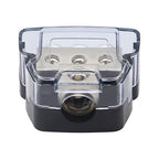 3Way Power Distribution Block 0 GA/ 4 GA in 4 Gauge/8 Gauge Wire Out Ground Blocks 2PCS