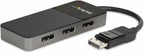 StarTech.com 3-Port DisplayPort 1.4 Splitter, DisplayPort to 3x DP Multi-Monitor Adapter, Triple 4K Computer MST Hub, USB Bus-Powered, Windows Only (MST14DP123DP)