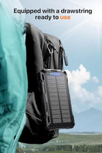 jskei Power Bank 49800mAh Solar Portable Charger Wireless Charging USB-C 15W Fast Charging with 4 Built-in Cables LED Flashlight Battery Pack Compatible with iPhone, iPad, Perfect for Camping,Hiking