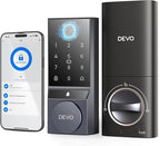Devo G3 Fingerprint Smart Door Lock, Keyless Entry Door Lock, App Control, Smart Locks for Front Door, Smart Deadbolt Lock, Built-in Wi-Fi, Touchscreen Keypad, 8 Months Battery, IP54 Waterproof