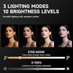 Ring Light Tripod for iPhone, 14" Selfie Ring Light with 63" Tripod Stand and Phone Holder, Professional LED Ringlight for Video Recording, Streaming, Photography, Makeup, Barber, YouTube, TikTok
