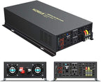 WZRELB 4000W 24VDC 120VAC Pure Sine Wave Power Inverter, 2 AC Outlets, Wired Remote Control, RV