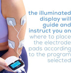 Beurer EM49 Digital TENS & EMS Device for Pain Relief and Muscle Stimulation, 15 TENS Programs, 35 EMS Programs, 2 Adjustable Channels with 4 Self-Adhesive Electrodes