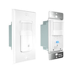EverElectrix 4 Pack Motion Sensor Light Switch, Indoor Occupancy & Vacancy Sensor with Neutral Wire Required, Single Pole only, Adjustable Timer & Sensitivity, Title 24 Compliant, UL Certified, White