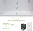 On-Q 42" Structured Media Enclosure with Hinged Cover Lock, 20 Gauge CRS, Versatile Mounting