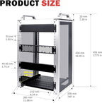 GeeekPi 8U Server Cabinet, 10 inch Server Rack for Network, Servers, Audio, and Video Equipment, DeskPi RackMate T1 Rackmount, 7.87 inch Depth