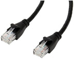 Amazon Basics RJ45 Cat 6 Ethernet Patch Cable, 1Gpbs Transfer Speed, Gold-Plated Connectors, 14 Foot - 10-Pack, Black