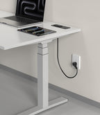 Recessed Power Strip Fast Charging Station 2 PD 65W USB C, Flush Mount Countertop Drawer Outlet, Furniture Hidden Charging Station for Side Table, End Table,2 AC Outlets (Black, 6 FT Cable)