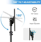 Naiveferry Adjustable Projector Stand Tripod, Laptop Stand Height from 26 to 63 Inch, Multifunctional DJ Rack Stand for Office Home or Studio