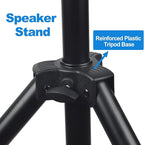 Howonder Speakers Stands,PA Speaker Stand,Speaker Tripod Stand,Adjustable Height from 40 to 66 Inches,Hold up to 110lbs,HD-100 (1 Packs,Black)