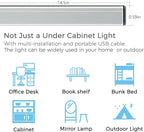 ASOKO LED Under Cabinet Lighting USB Plug-in, Dimmable, 3 Color Temperature, 14.5 in, Under Counter Lights for Kitchen,Shelf,Cupboard, Under Desk Monitor Light Bar (Sliver, 14.5 inch-2 Pack)