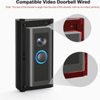RIOVO Adjustable 30 to 55 Degree Doorbell Angle Mount Compatible with Ring/Blink Video Doorbell/Battery Doorbell, Replacement Angle Adjustment Adapter Mounting Bracket Wedge Kit