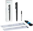 OLIGHT O'Pen 3 EDC Pen Light,120 Lumens with Green Beam, Red and White, USB-C Rechargeable LED Flashlight for Office, Writing, Presentation, Outdoor Uses, Professional Business Gift(Black)