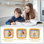 MEPHILIMIA Visual Timer Kids/Adults 60 Minutes Rainbow Countdown Timer Time Management Tool Desk with Large Screen Time Management Tool for Kitchen School Office
