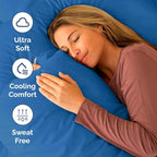 RV Short Queen Sheet Set 60 X 75 - 4 Piece RV Short Queen Bed Sheets - Soft, Breathable & Cooling - Designed for Bunks, Trailers & Campers - Fits 8” to 12" Mattress - Hotel Luxury Bedding - Royal Blue
