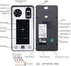 2 Apartment Bus 2 Line Video Doorbell Intercom System 7 Inch Electronic Door Lock Home