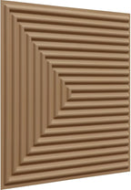 From Plain To Beautiful In Hours 9004 Depth Tier PVC 12 in x 12 in Peel and Stick Wall Panels (Covers / 10 sq.ft), Brown Candy, 10 Piece