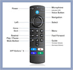 New Replacement Voice Remote for Stick 4K TV, forTV 3rdGen, forTV Stick/ 4K Max/ 3rd Gen/ 2nd Gen, Lite, Cube (1stGen & 3ndGen), for TV (3rd Gen, Pendant Design)