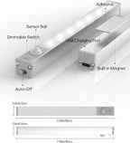 GOODEA Led Under Cabinet Lights Wireless, 7’’ Rechargeable Motion Sensor Light Indoor, Dimmable Closet Lights for Cabinets, Bookshelf, Stair, Hallway