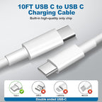 Super Fast Chargers for Samsung S25 Ultra,25W Type C Charger Fast Charging 2Pack USB C Charger Block and 10FT USB to USB C Cable Cord for Samsung Galaxy S25 Ultra/S24/S23/S22/S21 Ultra/S20/Note 20