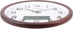 OSTAR 14" Large Analog Digital Display Wall Clock Silent Non-Ticking, Day of The Week Temperature Battery Operated Clock for Living Room Bedroom Kitchen