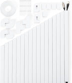 306in Cord Hider Kit, Cord Covers for Wires on Wall, Paintable Wire Cover for Cords, Cable Hider for Wall Mounted TV, White Cord Concealer, Cable Raceway Wire Management, 18x L17in x W0.95in x H0.55in