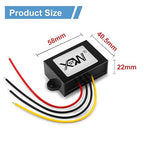 DC DC Stabilizer 9V-36V to 12V Boost Buck Converter 2A 24W Waterproof Automatic Voltage Regulator 12V Volt Transformer Module for Golf Cart Car Audio Solar Power System LCD TV LED Display Screen