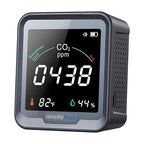INKBIRDPLUS Ndir CO2 Detector Battery Powered | Digital CO2 Monitor with Alarm | Carbon Dioxide & Temperature & Humidity Air Quality Monitor Indoor | for Home, Office, RV, Grow Tent (PTH-9C)