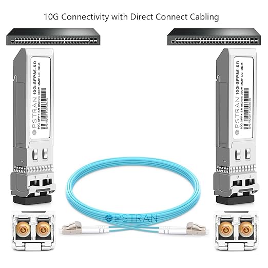 OPSTRAN 10GBASE-SR SFP+ Optical Transceiver Module Compatible with Intel E10GSFPSR 850nm 300m DDM Duplex LC MMF