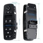 WUANGKI Power Control Window Switch | Front Driver Side | 8+3 Pins | Compatible with 2012 Chrysler 300 Dodge 2011-2012 Journey 2016-2018 Ram 1500 2500 3500 19-21 Ram 1500, 19-21 Classic OE# 56046826AE