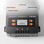 LiTime 60A MPPT Solar Charge Controller (No Build-in Bluetooth), 12V/24V/36V/48V Auto, Max PV Input 200VDC LCD Display Solar Panel Regulator for LiFePO4/Lead-acid Battery