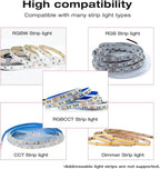 ESP32 PWM WLED LED Controller 5 Modes in 1 DC 12-24V WiFi Wireless App Control Easy Wiring DIY Static Dynamic Mode Lighting For Analog RGBCCT RGBW RGB WWCW CCT Dimmer Strip Light WLED Pre-installation