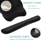 VAGAU Premium Keyboard Wrist Rest and Mouse Pad Wrist Support, Ergonomic Memory Foam Set for Office, Laptop, Mac, Computer and Gaming, Comfortable Typing &Wrist Pain Relief (2 Pack)