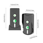 Swokely Rechargeable Wireless Intercom Unit, 2-Way Talking, 500 Meter Talking Distance, Power Saving, IP54 Water Resistance Rating, 2 Pcs, Suitable for Home, Office (Black)