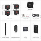 SYNCO Wireless Tally Light Camera Eye CE3 System (4 Tally Lights) for Studios and Live 2.4G LoRa Lightweight and Portable vMix Compatible, Control 32 Dual-Color Indicator Lights