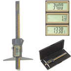 iGAGING Absolute Origin 0-6" Single Cut Depth Digital Caliper, IP54 Electronic, SPC/USB Output Port, Inch, Metric, Fraction Modes, Case, Manual, & Battery