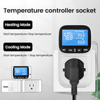 Diymore Plug in Digital Thermostat Temperature Controller,1800W,120V / 15A,-104℉~210℉, Heating Cooling Mode Solar Controller Incubator Thermometer Reptile Greenhouse Thermostat Pool Thermometer